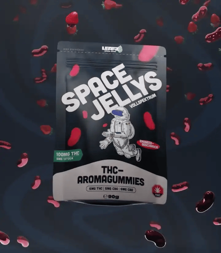 THC Spacejellies de espectro completo | 100 mg de THC