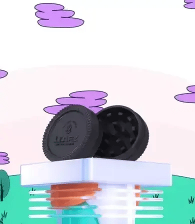 Moulin à herbe LEAFZ | Biodégradable | Avec aimant | 4 couleurs