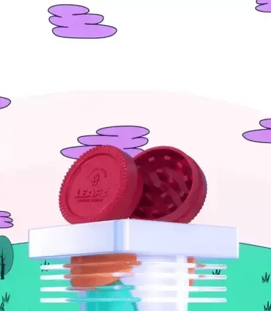 Moulin à herbe LEAFZ | Biodégradable | Avec aimant | 4 couleurs