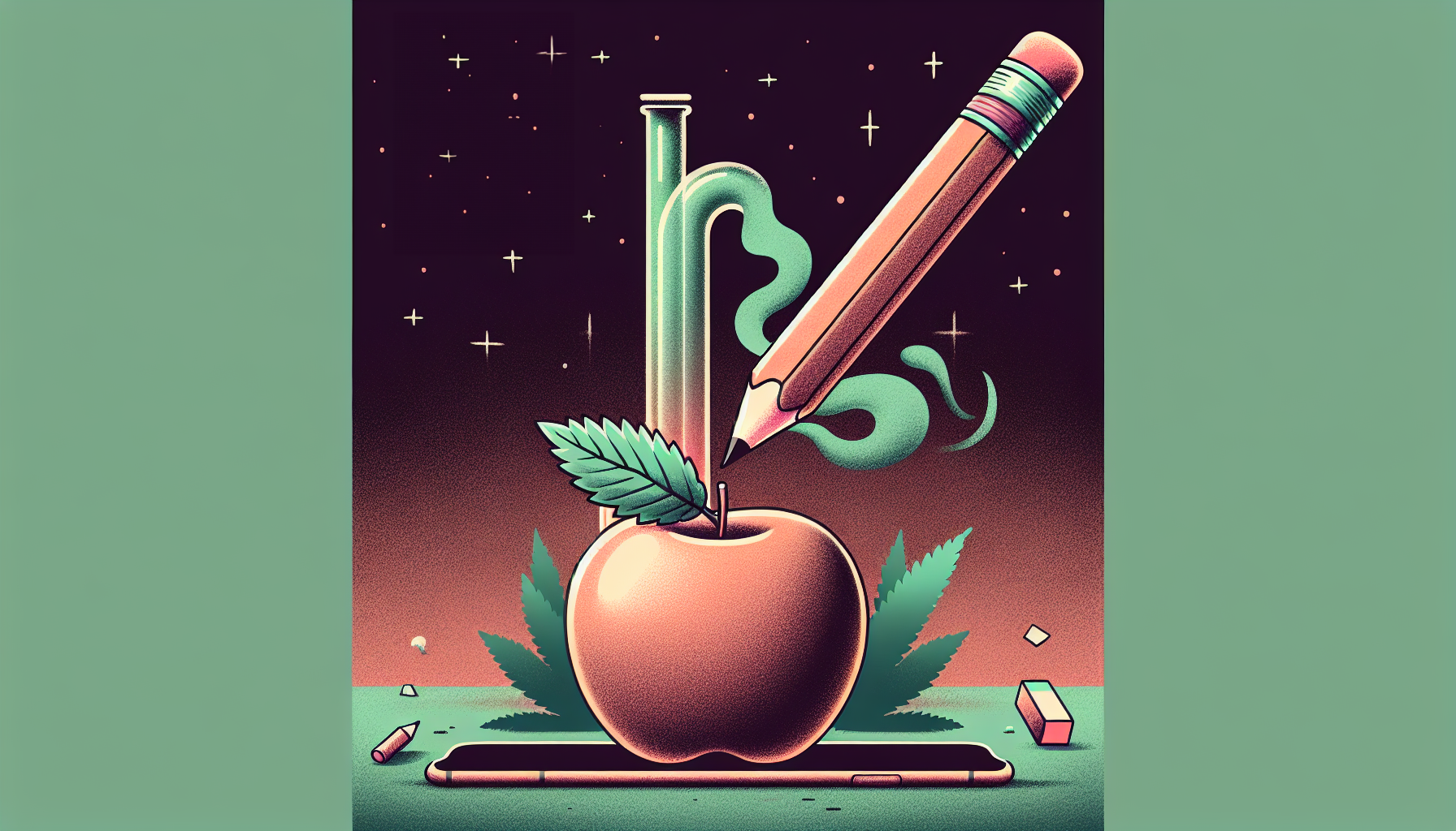 Apfel-Stift-Bong: Innovative und kreative Konsummethode für Cannabis-L Apfel-Stift-Bong: Innovative und kreative Konsummethode für Cannabis-L