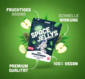 THC Spacejellies de espectro completo | 100 mg de THC